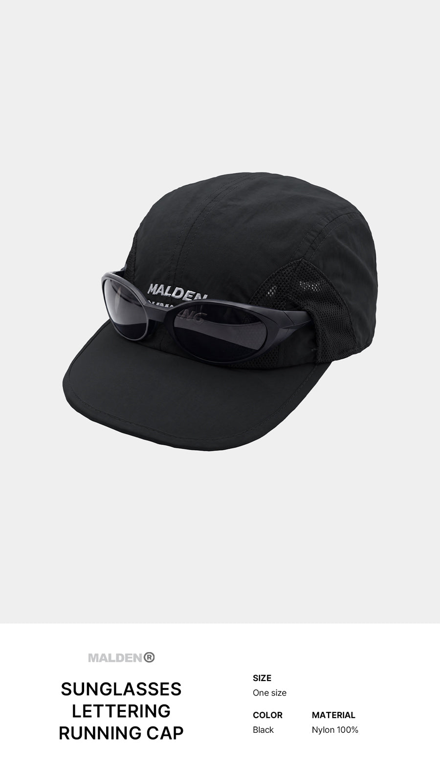 Sunglasses Lettering Running Cap