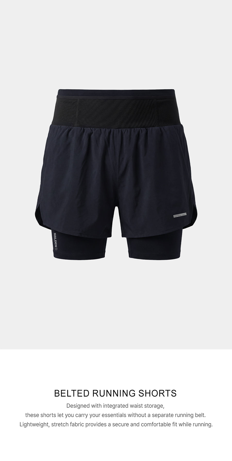 Belted Running Shorts