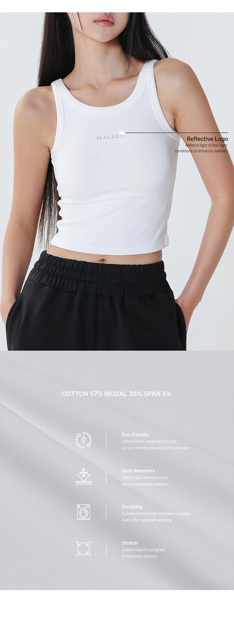 Ribbed Crop Tank