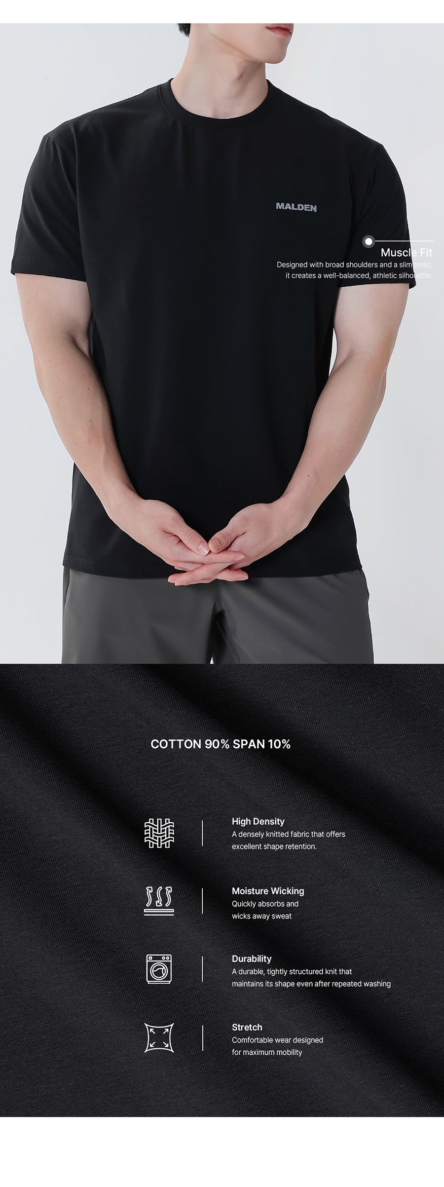 Premium Muscle Fit Small Logo T-Shirt