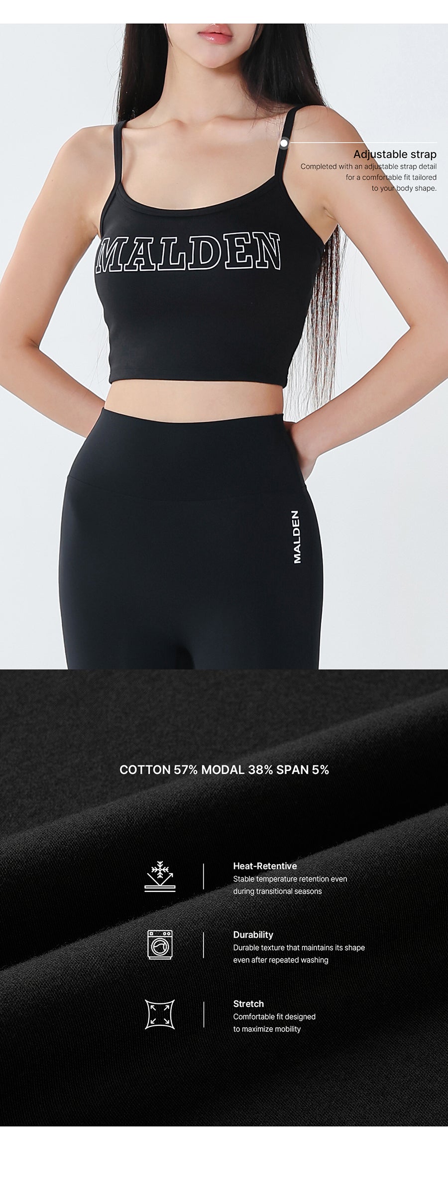 Text Strap Crop Tank