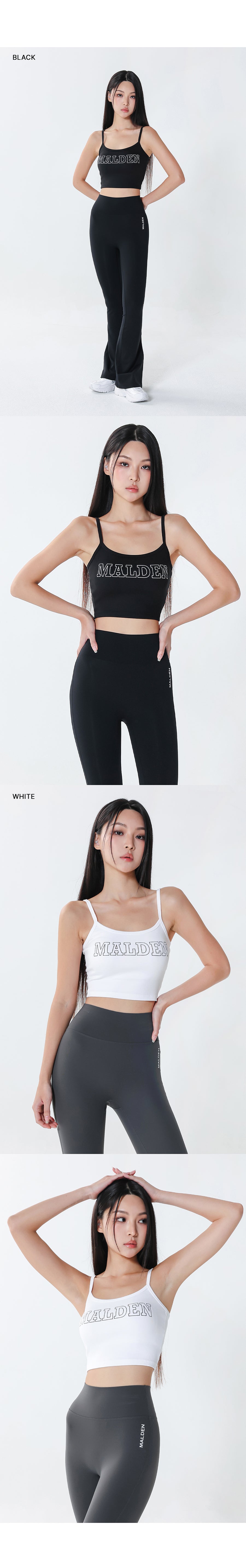 Text Strap Crop Tank
